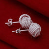 Fashion Sterling Tennis Earrings