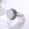 Oval Natural Stone Opal Rings for Women