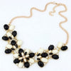 Collares Rhinestone Flower Choke Necklace