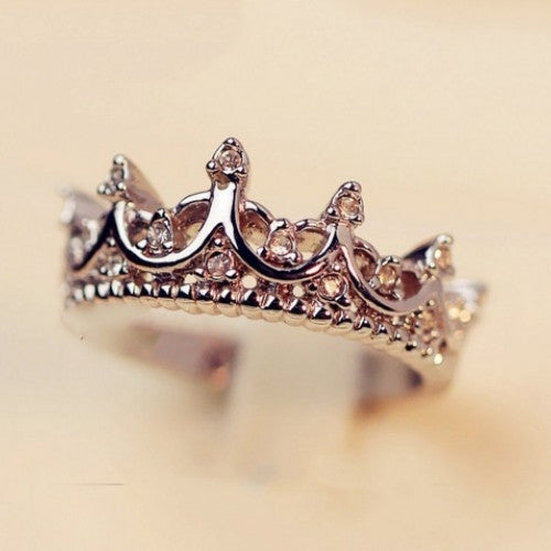 Crown Ring Queen's Silver Women Jewelry