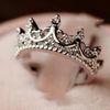 Crown Ring Queen's Silver Women Jewelry