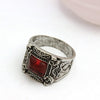 Red Ruby Crystal Ring